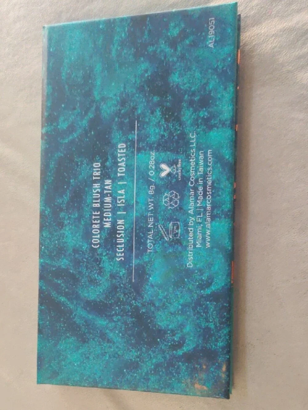 Adamar Cosmetics Colorrete Blush Trio – Teal & Copper Accents